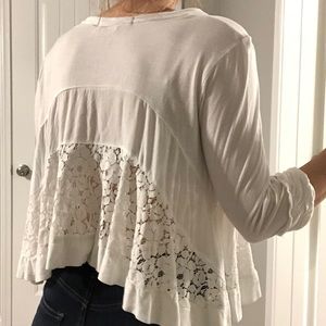 Bright white Forever 21 crop top sweater